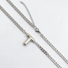 201 Stainless Steel 304 Stainless Steel 18K Gold Plated Simple Style Letter Pendant Necklace