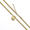 201 Stainless Steel 304 Stainless Steel 18K Gold Plated Simple Style Letter Pendant Necklace