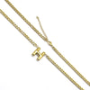 201 Stainless Steel 304 Stainless Steel 18K Gold Plated Simple Style Letter Pendant Necklace