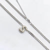 201 Stainless Steel 304 Stainless Steel 18K Gold Plated Simple Style Letter Pendant Necklace