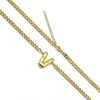 201 Stainless Steel 304 Stainless Steel 18K Gold Plated Simple Style Letter Pendant Necklace