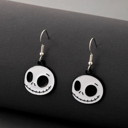 European And American Cross-Border Halloween Ghost Face Earrings