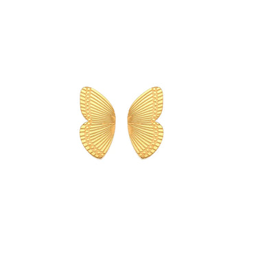 Fashion New Wholesale Mini Butterfly Stainless Steel Earrings