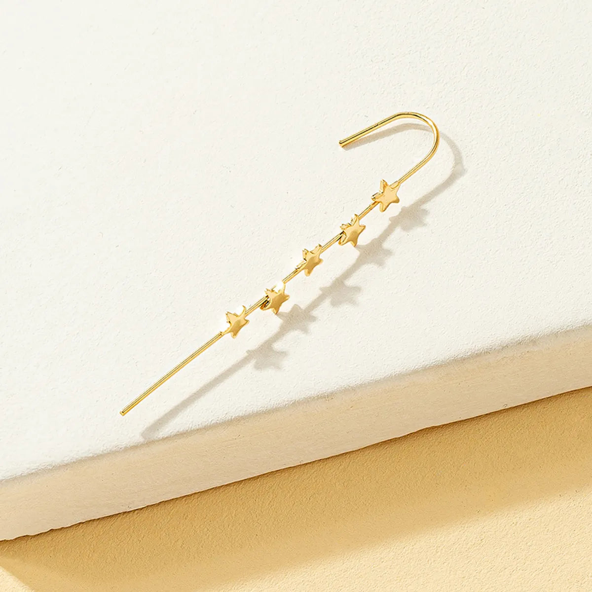 New Fashion Simple Star Geometric Ear Clip One-Piece Alloy Earrings