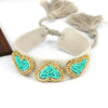 Beach Heart Shape 18k Gold Plated Seed Bead Wholesale Bracelets