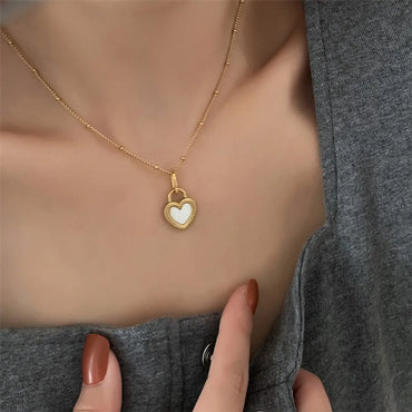 2023 New Trendy High-grade Simple Graceful Titanium Steel Necklace For Women Spring And Summer Hot-selling Non-fading Exquisite Clavicle Chain