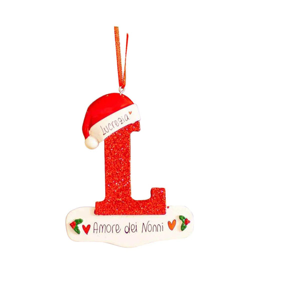2023 Personalized Diy Name Christmas Decoration Wooden Pendant Letters Christmas Hanging Pendant Accessories