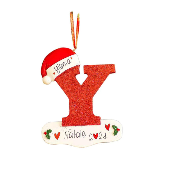 2023 Personalized Diy Name Christmas Decoration Wooden Pendant Letters Christmas Hanging Pendant Accessories