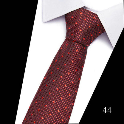 2023 Tie Spot Tie Wholesale Tie Manufacturer 7.5cm Business Men'S Formal Wear Polyester Silk Tie