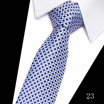 2023 Tie Spot Tie Wholesale Tie Manufacturer 7.5cm Business Men'S Formal Wear Polyester Silk Tie