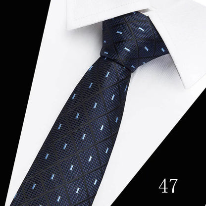 2023 Tie Spot Tie Wholesale Tie Manufacturer 7.5cm Business Men'S Formal Wear Polyester Silk Tie