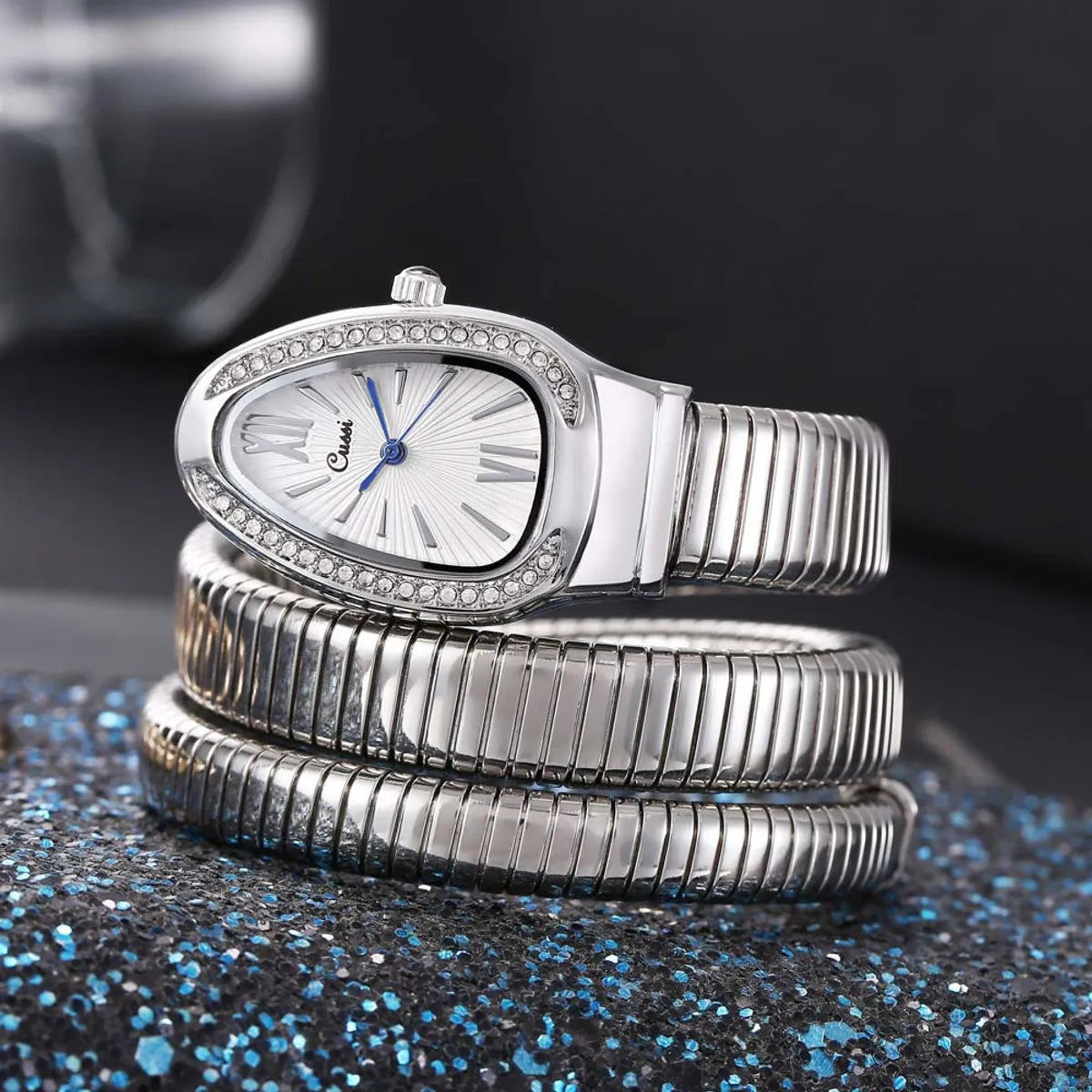 Simple Style Snake Quartz Women'S Watches