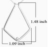 New European and American design simple V-shaped ring stand necklace for wife ring protector pendant