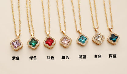 Fashion Flower Alloy Plating Women's Necklace