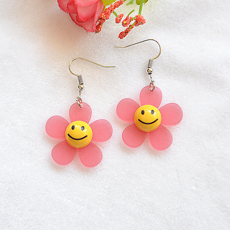 Fashion Flower Arylic Women's Drop Earrings 1 Pair