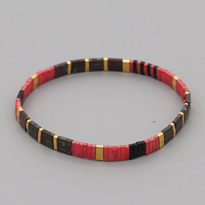 Fashion Square Seed Bead Knitting No Inlaid Women'S Bracelets