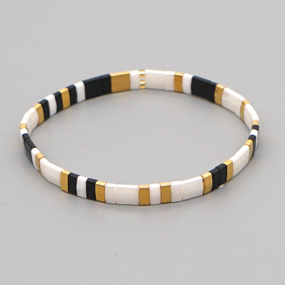 Fashion Square Seed Bead Knitting No Inlaid Women'S Bracelets