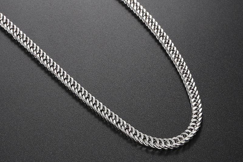 Korean Round Pendent Titanium Steel Bracelet Necklace Wholesale