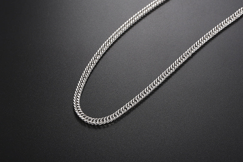 Korean Round Pendent Titanium Steel Bracelet Necklace Wholesale