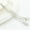 Personalized Metal Leaf Chain Tassel Earrings