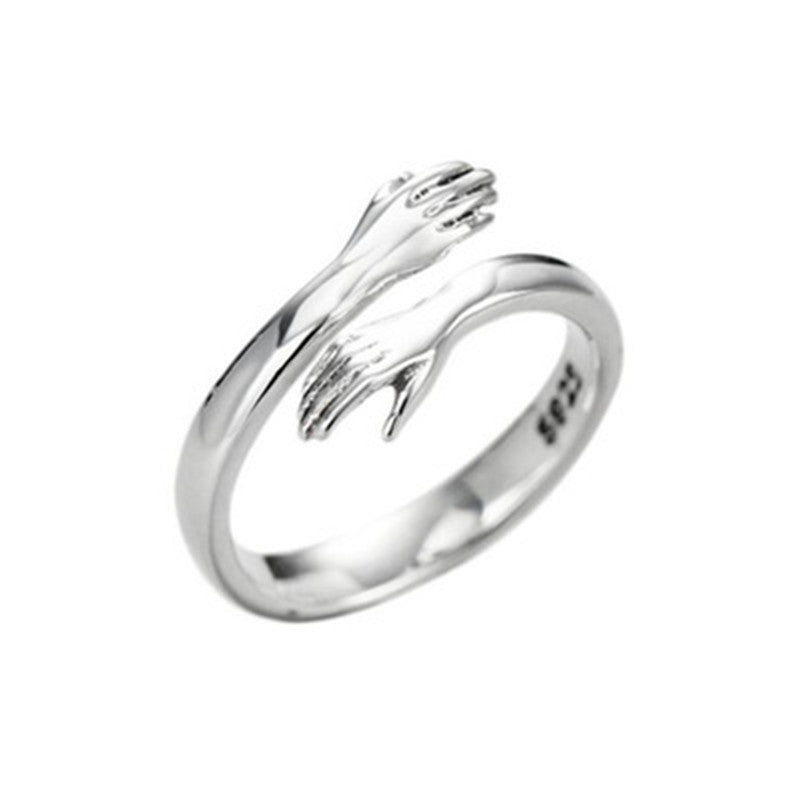 Fashion Hand Silver Plating Open Ring 1 Piece