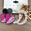 3 Pairs Simple Style Classic Style Irregular Heart Shape Pearl Plating Inlay Alloy Artificial Pearls Silver Plated Earrings