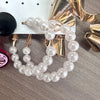 3 Pairs Simple Style Classic Style Irregular Heart Shape Pearl Plating Inlay Alloy Artificial Pearls Silver Plated Earrings
