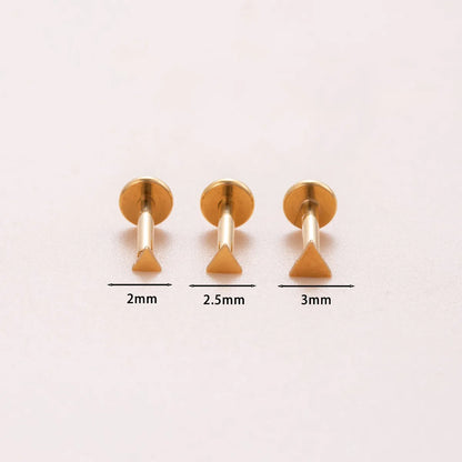 3 Pieces Casual Classic Style Round Moon Moon Titanium Alloy Ear Studs