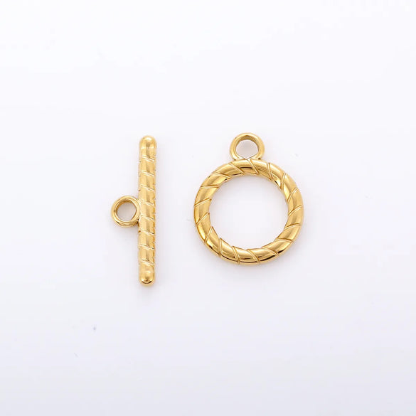 3 Sets Per Pack 18 * 20mm 24 * 7mm 304 Stainless Steel OT Buckle Heart Shape Solid Color OT Buckle Pendant Jewelry Buckle