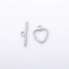 3 Sets Per Pack 18 * 20mm 24 * 7mm 304 Stainless Steel OT Buckle Heart Shape Solid Color OT Buckle Pendant Jewelry Buckle