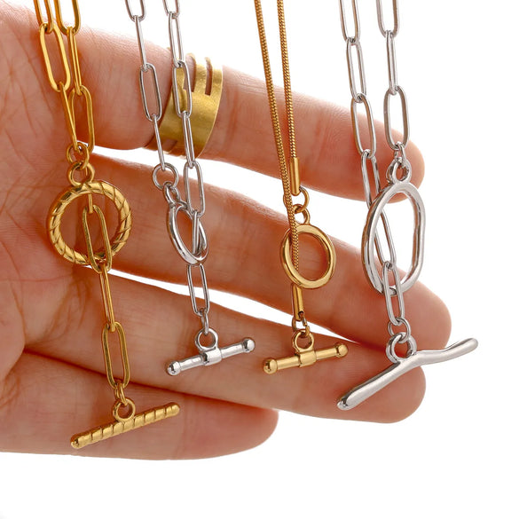 3 Sets Per Pack 18 * 20mm 24 * 7mm 304 Stainless Steel OT Buckle Heart Shape Solid Color OT Buckle Pendant Jewelry Buckle