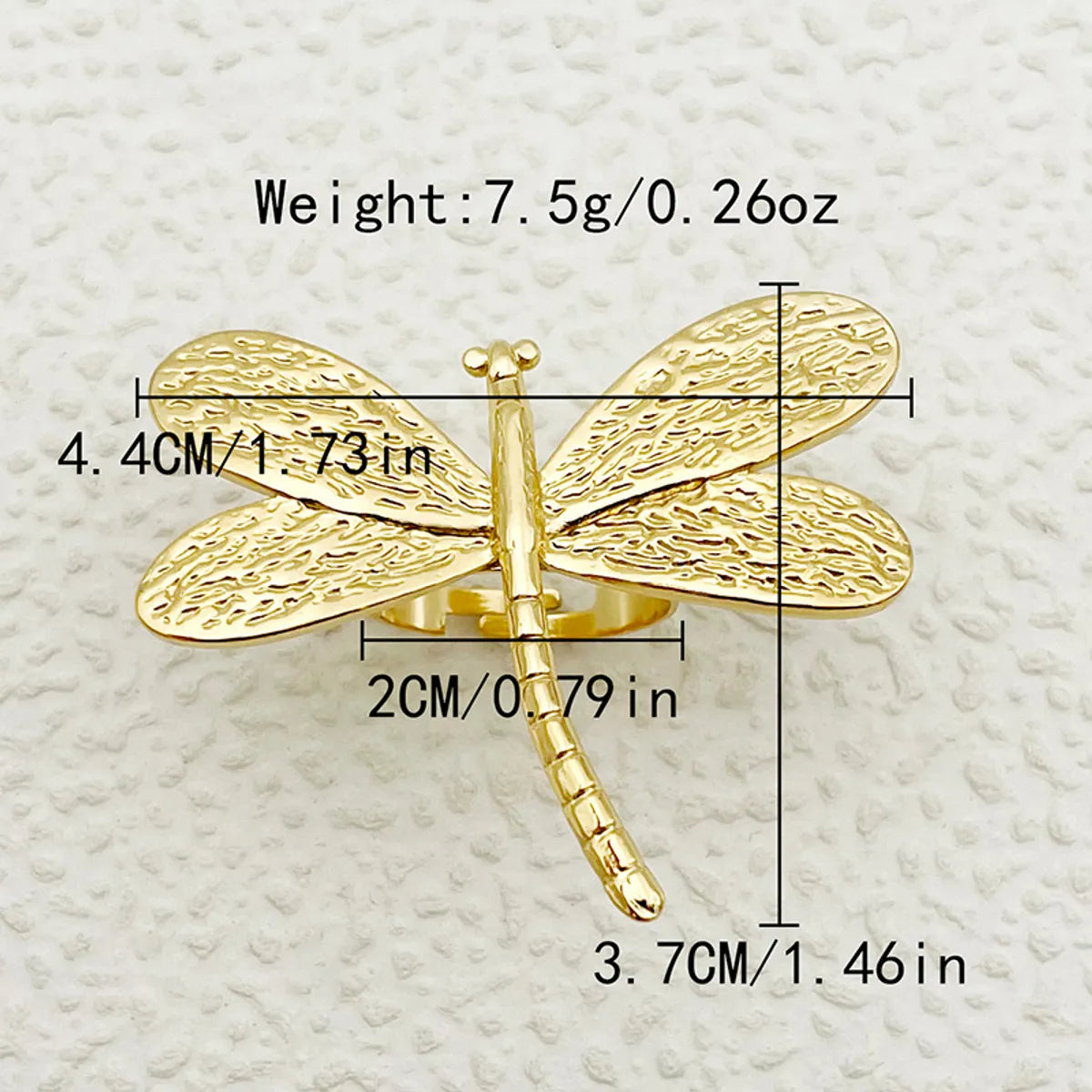 304 Stainless Steel 14K Gold Plated Elegant Exaggerated Simple Style Plating Heart Shape Dragonfly Natural Stone Zircon Rings