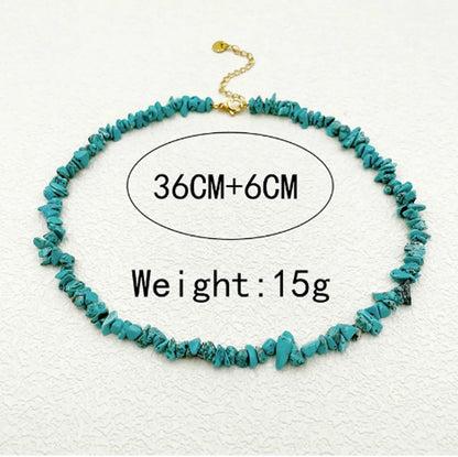 304 Stainless Steel 14K Gold Plated Vacation Marine Style Beach Beaded Plating Geometric Pendant Necklace