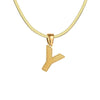Wholesale Jewelry Basic Modern Style Classic Style Letter 304 Stainless Steel 18K Gold Plated Pendant Necklace