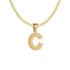 Wholesale Jewelry Basic Modern Style Classic Style Letter 304 Stainless Steel 18K Gold Plated Pendant Necklace