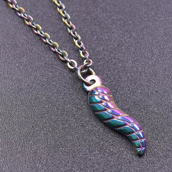 304 Stainless Steel 18K Gold Plated Basic Modern Style Classic Style Plating Chili Pendant Necklace