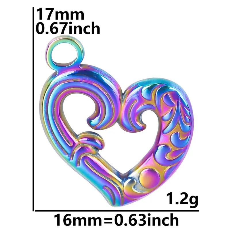 Wholesale Jewelry Basic Modern Style Classic Style Heart Shape 304 Stainless Steel 18K Gold Plated Plating Pendant Necklace