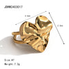 304 Stainless Steel 18K Gold Plated Basic Modern Style Classic Style Plating Heart Shape Rings Earrings