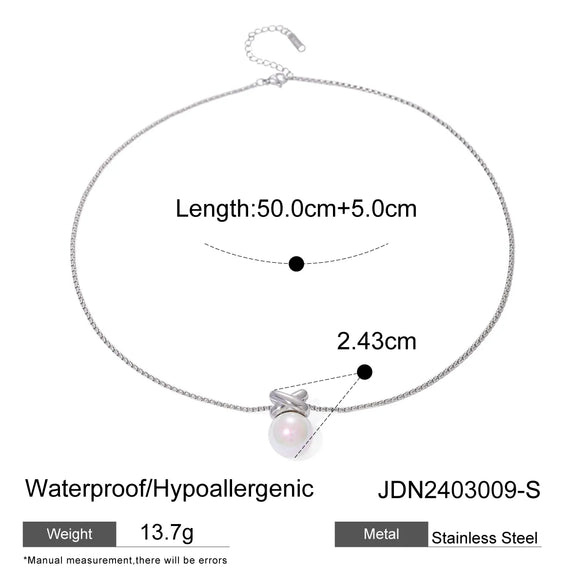 304 Stainless Steel 18K Gold Plated Basic Simple Style Classic Style Geometric Pendant Necklace