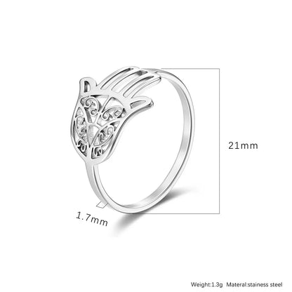 304 Stainless Steel 18K Gold Plated Basic Simple Style Classic Style Inlay Plaid  Rhinestones Rings