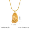 Wholesale Jewelry Casual Artistic Solid Color 304 Stainless Steel 18K Gold Plated Earrings Necklace