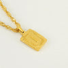 304 Stainless Steel 18K Gold Plated Casual Letter Pendant Necklace