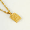 304 Stainless Steel 18K Gold Plated Casual Letter Pendant Necklace