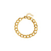 304 Stainless Steel 18K Gold Plated Casual Luxurious Double Ring Bracelets Necklace