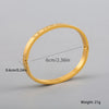 Casual Retro Ethnic Style Word 304 Stainless Steel 18K Gold Plated Buddhist Bangle In Bulk