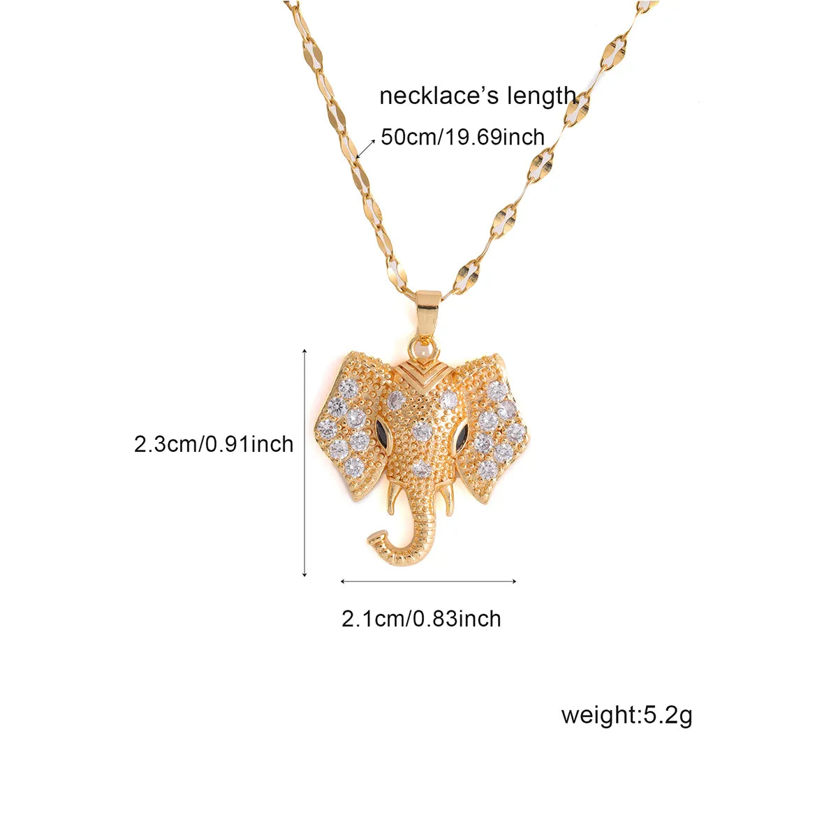 304 Stainless Steel 18K Gold Plated Casual Shiny Plating Inlay Solid Color Zircon Pendant Necklace