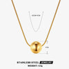 304 Stainless Steel 18K Gold Plated Casual Simple Style C Shape Round Earrings Necklace