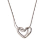 Wholesale Jewelry Classic Style Heart Shape 304 Stainless Steel 18K Gold Plated Pendant Necklace