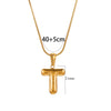 304 Stainless Steel 18K Gold Plated Classic Style Letter Necklace