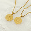 304 Stainless Steel 18K Gold Plated Elegant Simple Style Constellation Pendant Necklace